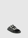 Chinelos com Apliques em Preto